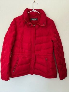 Kenneth Cole Reaction Red Quilted Puffer Jacket Women’s Large/Men’s Small